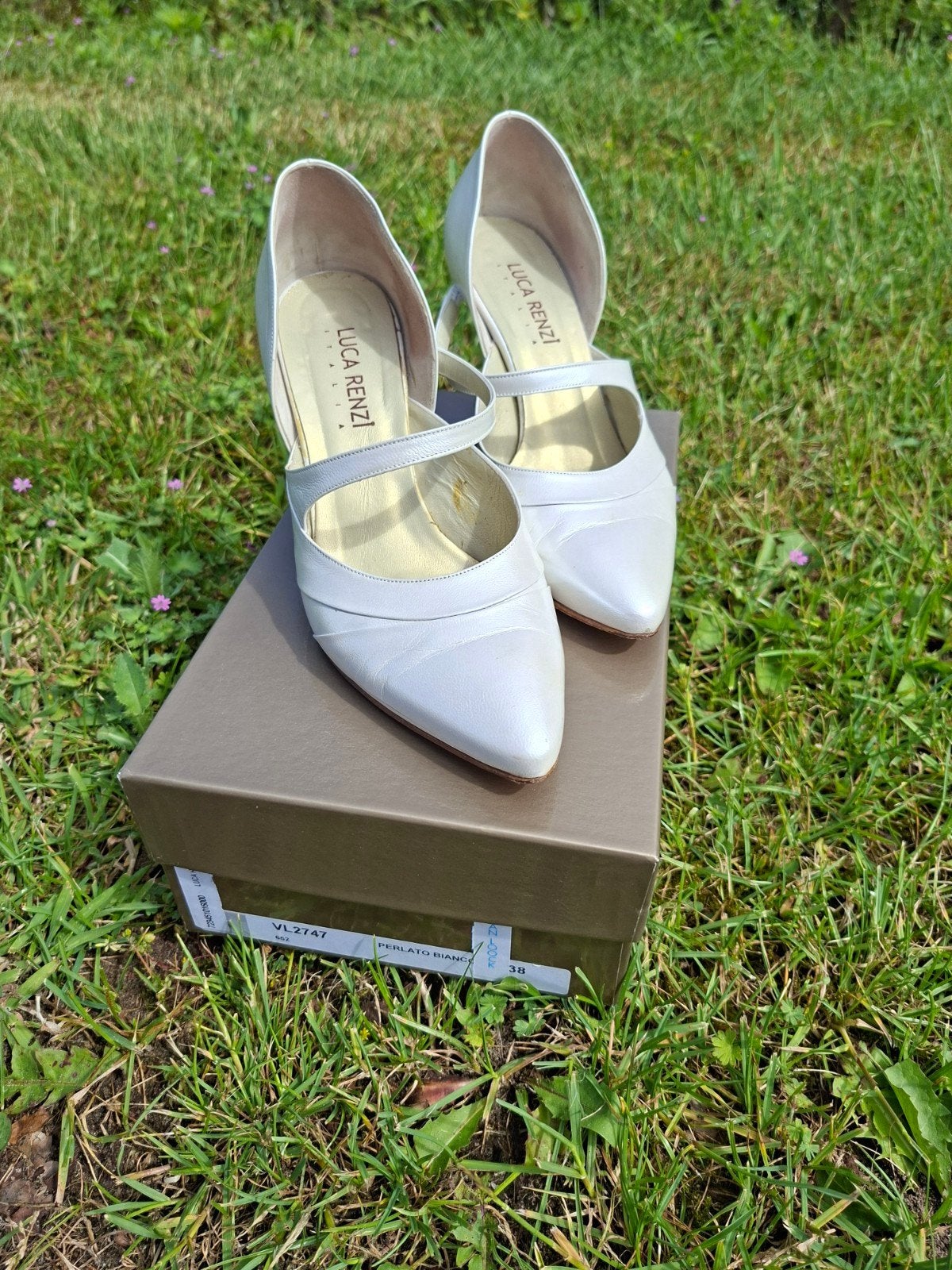 Elegante Luca Renzi trouwschoenen - Maat 38, Ophalen, Wit, Schoenen, Luca Renzi