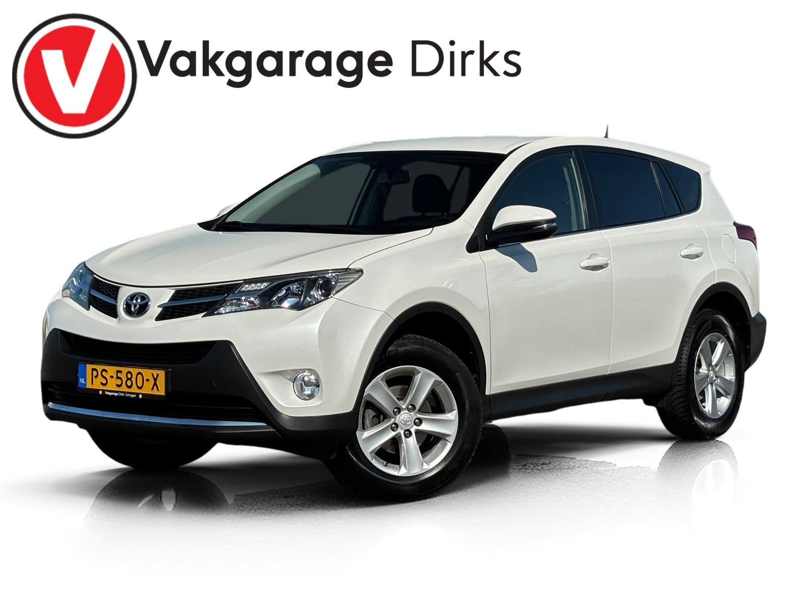 Toyota RAV4 2.0 Dynamic 4WD ✅ Leder ✅ Camera ✅ Trekhaa, Auto's, Dealer onderhouden, Gebruikt, Euro 6, 4 cilinders
