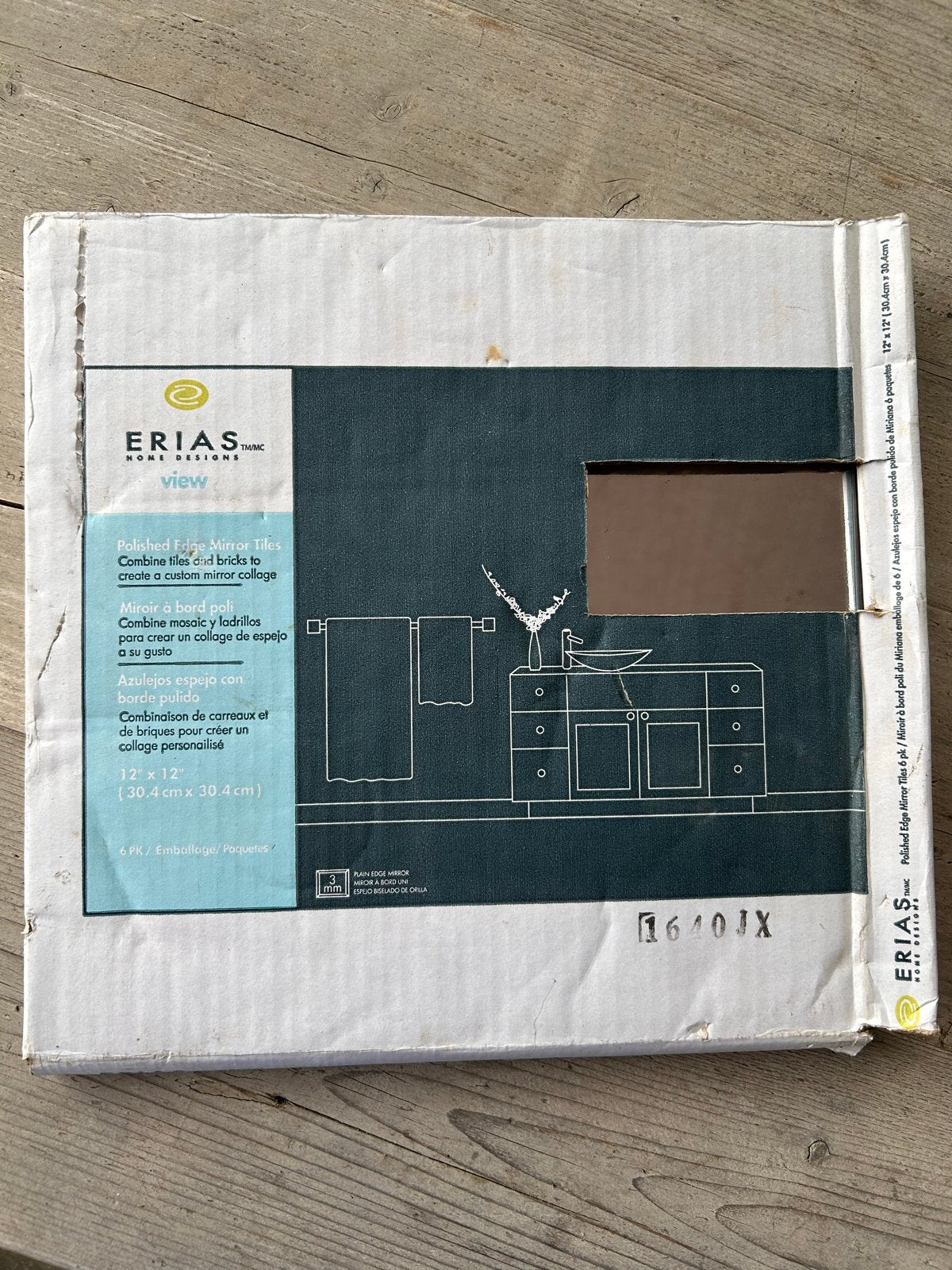 Gratis af te halen spiegeltegels - hoekje beschadigd, Huis en Inrichting, Woonaccessoires | Spiegels, Ophalen, Minder dan 50 cm