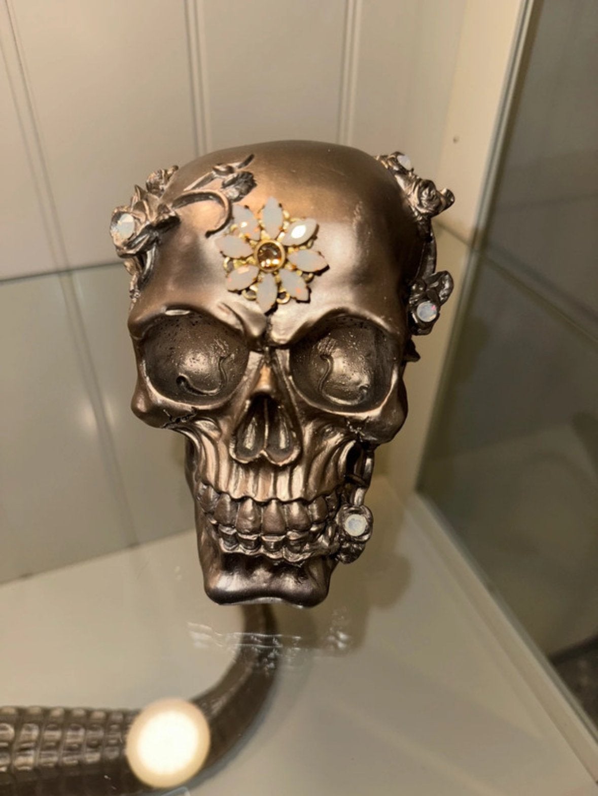 Decoratie Skull met Strass, Ophalen of Verzenden, Nieuw