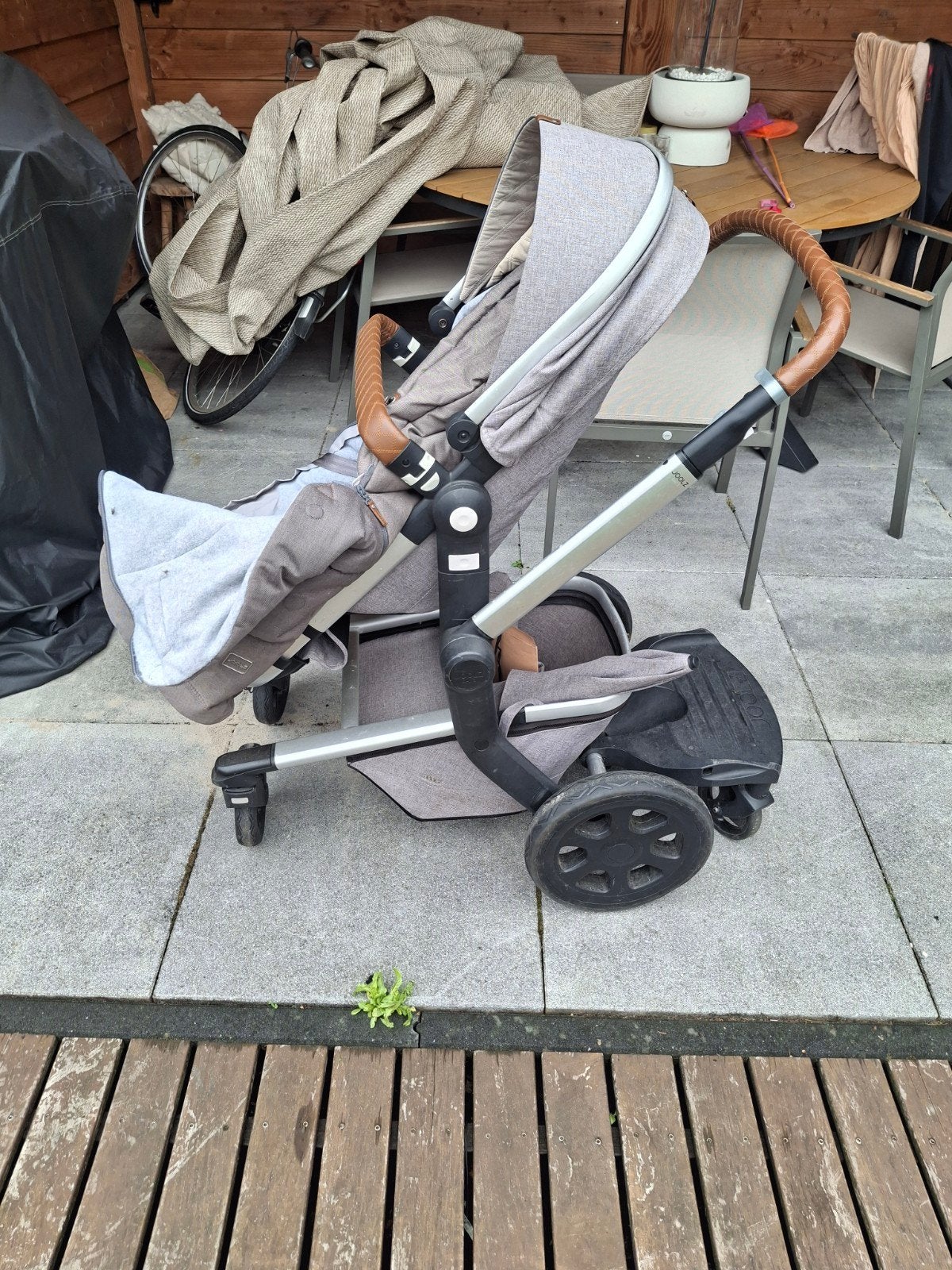 Joolz Day 3 kinderwagen met meerijdplankje, Ophalen, Gebruikt, Kinderwagen, Verstelbare duwstang