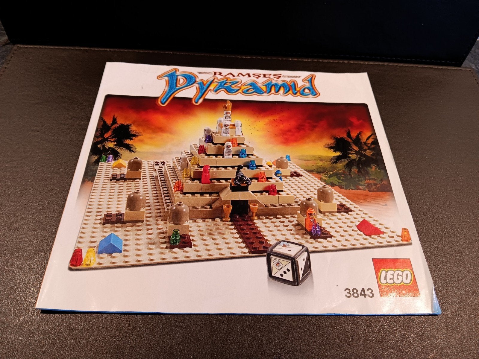 Lego Ramses Pyramid 3843 Bordspel Compleet met Handleiding, Compleet, Overige thema's, Lego, Ophalen of Verzenden