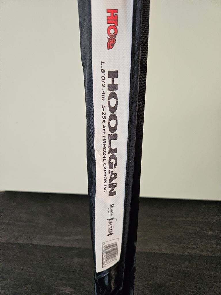 HTO Hooligan finessehengel 2.4m 5-25g, Watersport en Boten, Ophalen of Verzenden, Zo goed als nieuw, Werphengel