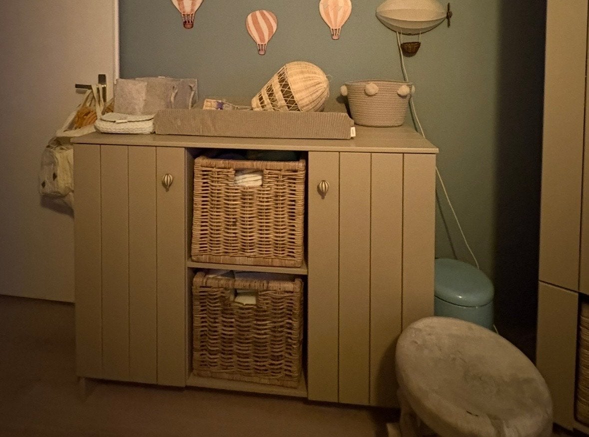 Commode met opbergruimte en manden, Ophalen, Gebruikt, 50 tot 70 cm, 75 tot 100 cm