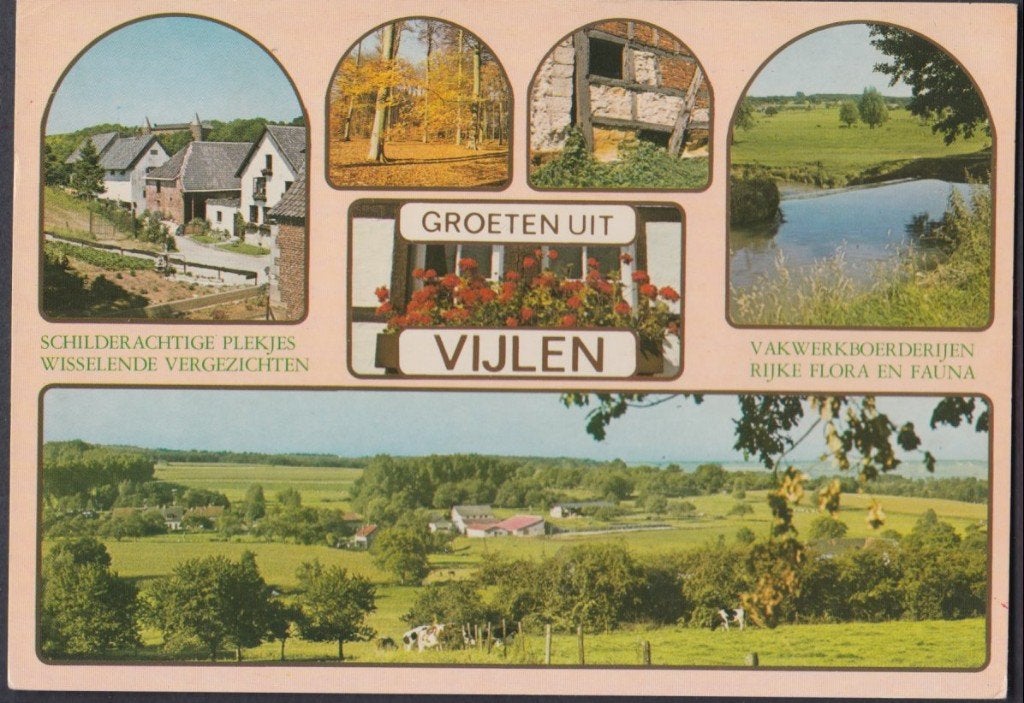 Vijlen Groeten 6 luik Gelopen 1985, Verzenden, 1980 tot heden, Gelopen, Limburg