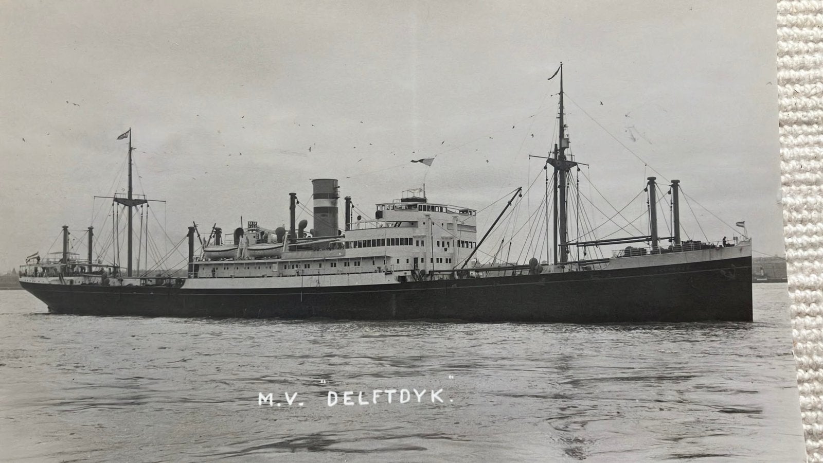 DELFTDYK  1929  Dongedyk Holland Amerika Lijn, Ophalen of Verzenden, Zo goed als nieuw, Kaart, Foto of Prent