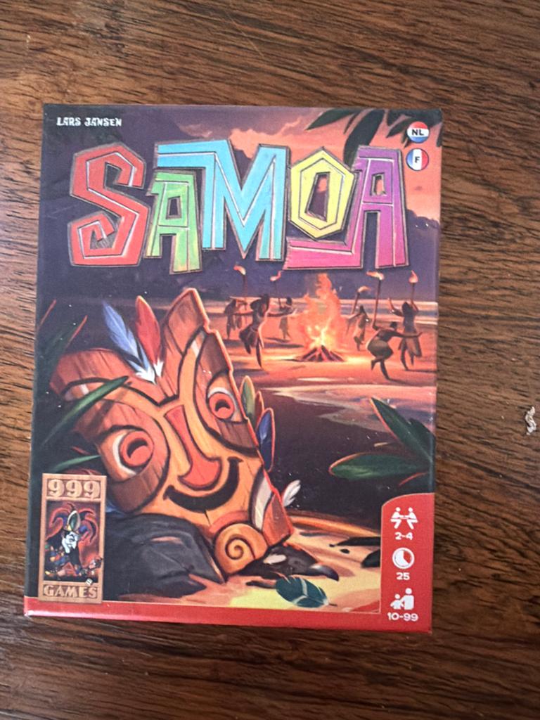 Samoa Bordspel - 999 Games, Drie of vier spelers, Ophalen of Verzenden, Zo goed als nieuw