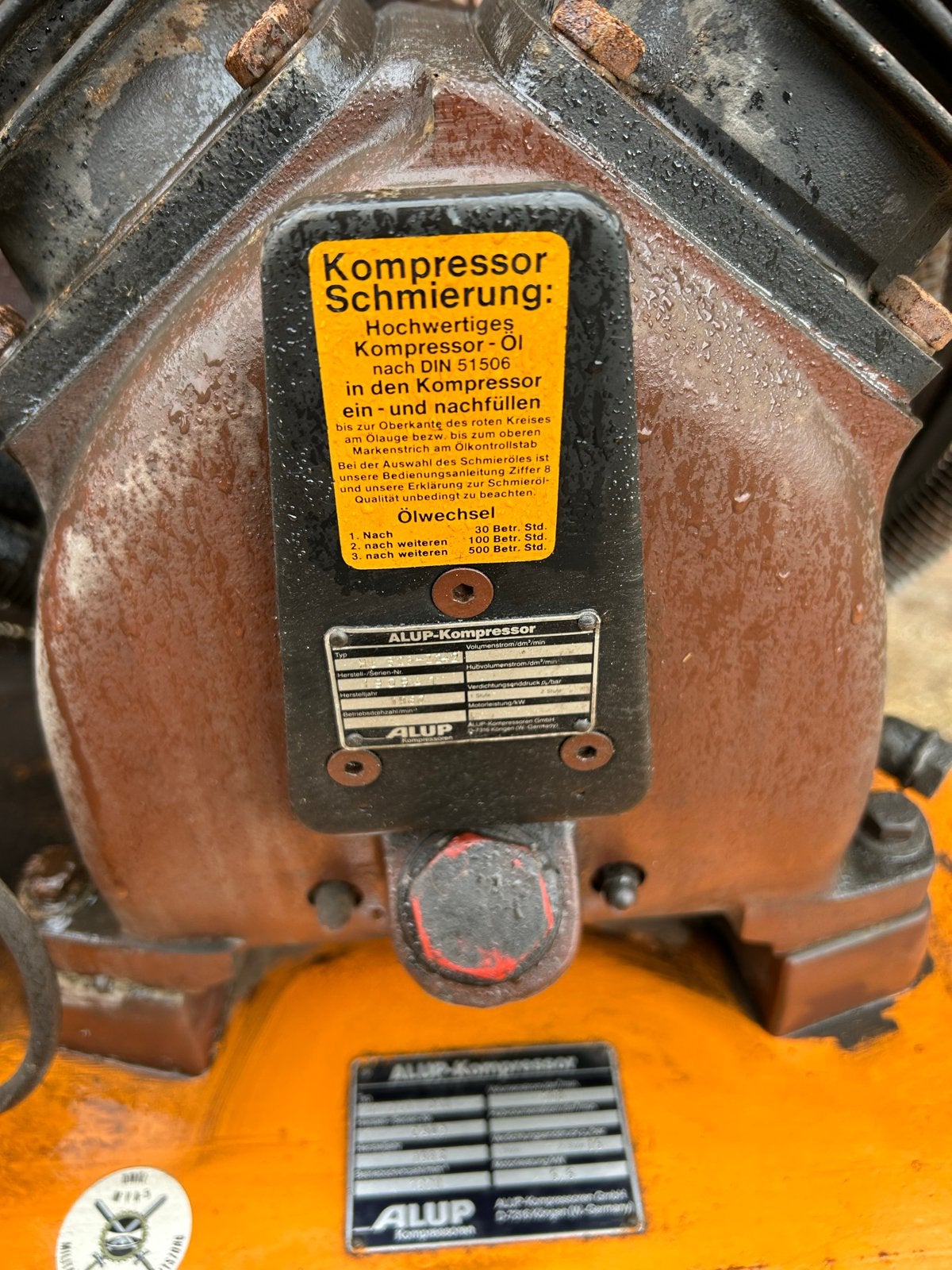 Alup Compressor 380V Hogedruk - Goed Werkend, Doe-het-zelf en Verbouw, Compressors, Ophalen, O, O, 400 tot 800 liter/min