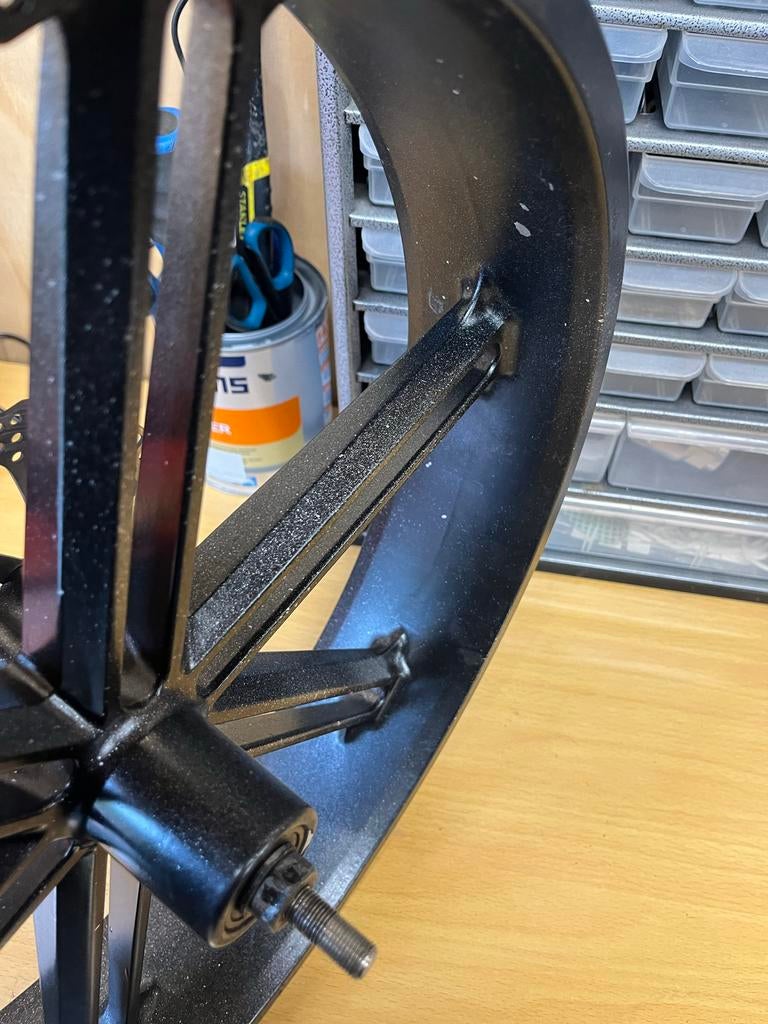 V20 Fatbike Voorwiel - Zwart, met schijfrembevestiging, Fietsen en Brommers, Fietsonderdelen, Wiel, Ophalen of Verzenden, Zo goed als nieuw