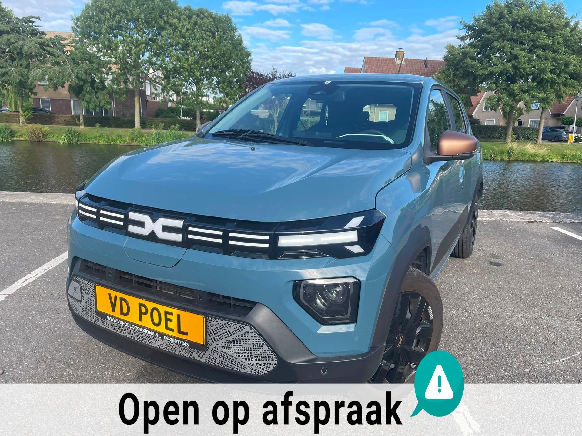Dacia Spring Extreme 65 26.8 kWh NIEUWSTAAT NAVI AIRCO PDC, Gebruikt, 38 min, Leder en Stof, Origineel Nederlands