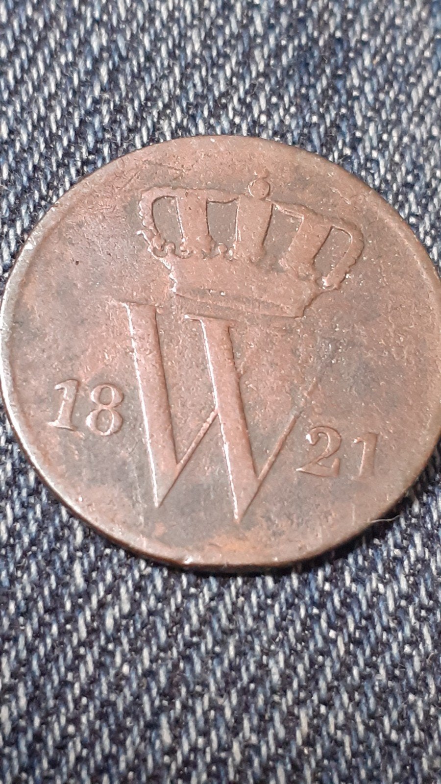 1 Cent 1821 Koning Willem I - Zeldzame Nederlandse Munt, Postzegels en Munten, Munten | Nederland, Verzenden, Koning Willem I