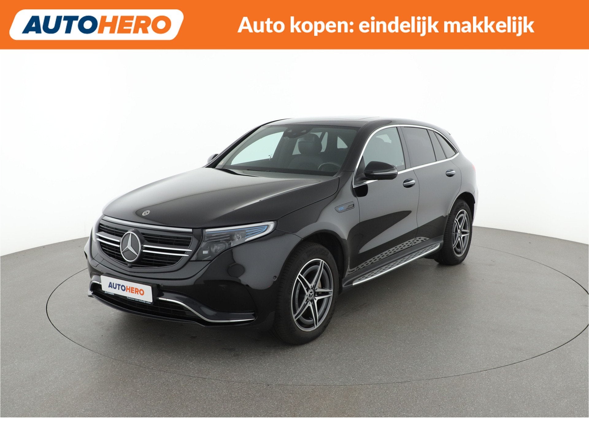 Mercedes-Benz EQC 400 4MATIC AMG Line Premium 80 kWh |ZS4889, Auto's, Automaat, 34 min, Leder en Stof, Zwart