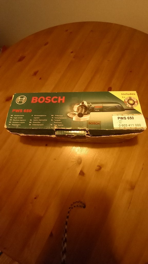 Slijpschijf, Ophalen, Gebruikt, Minder dan 700 watt, Haakse handslijpmachine