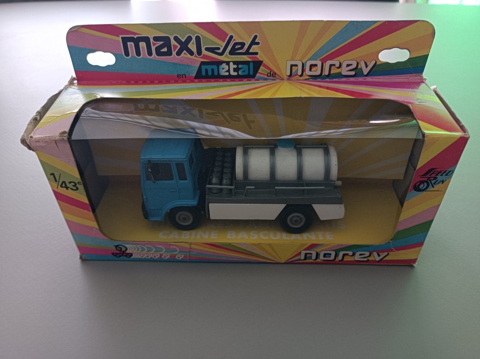 Daf melktransport vrachwagen van Norev Maxi Jet, Hobby en Vrije tijd, Modelauto's | 1:43, Ophalen, Gebruikt, Auto, Norev