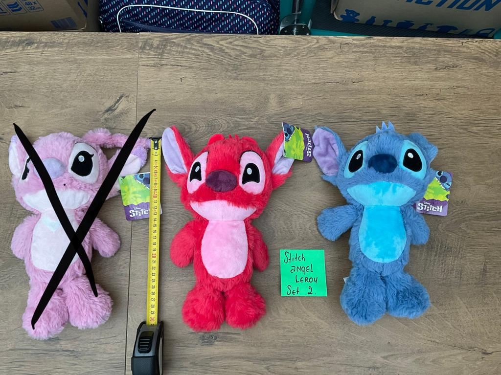 2 nieuwe Leroy en Stitch knuffels van Disney Lilo & Stitch, Ophalen, Overige figuren, Nieuw, Knuffel