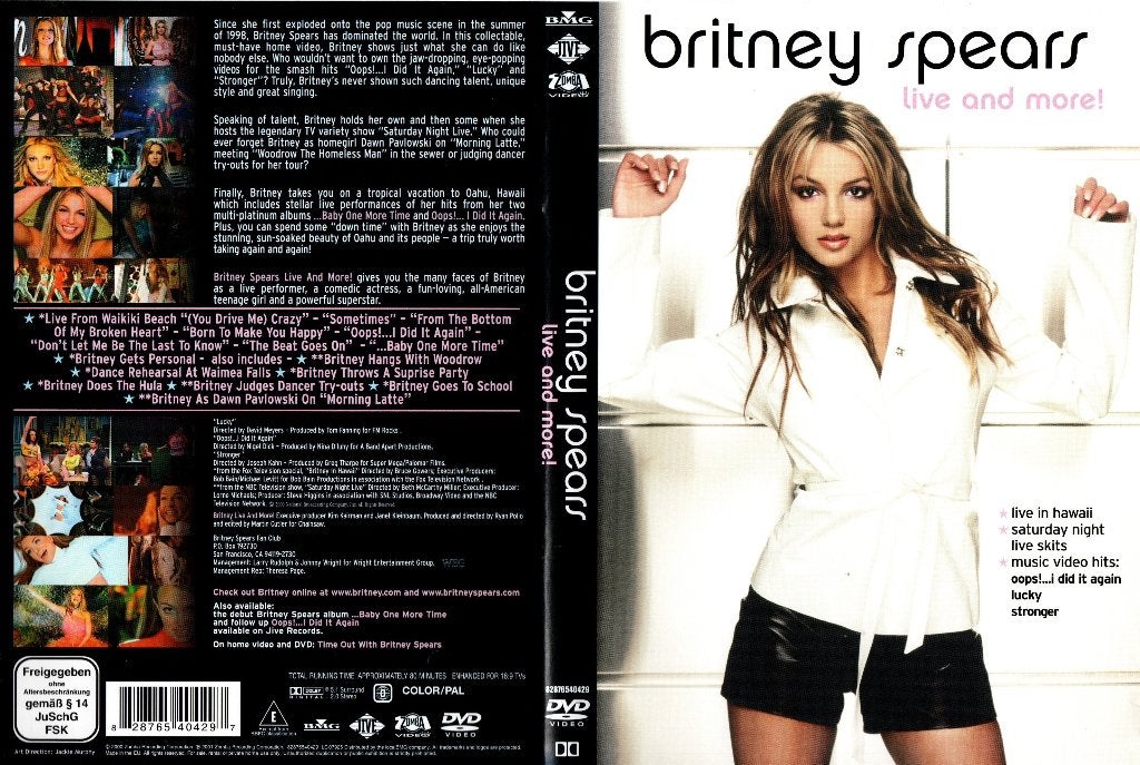 Britney Spears, Live and more!, Alle leeftijden, Ophalen of Verzenden, Zo goed als nieuw, Muziek en Concerten