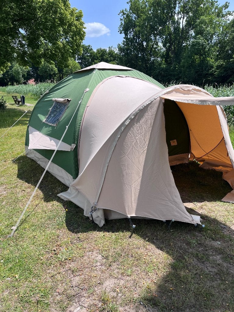 Karsten oppomptent 260x260 + luifel, Ophalen, Gebruikt, Tot en met 4