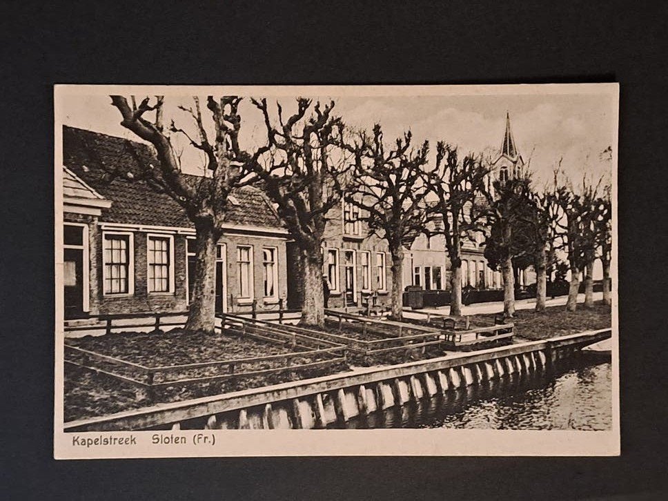Sloten Friesland Zicht op de Kapelstreek omstreeks 1935, Verzenden, 1920 tot 1940, Ongelopen, Friesland