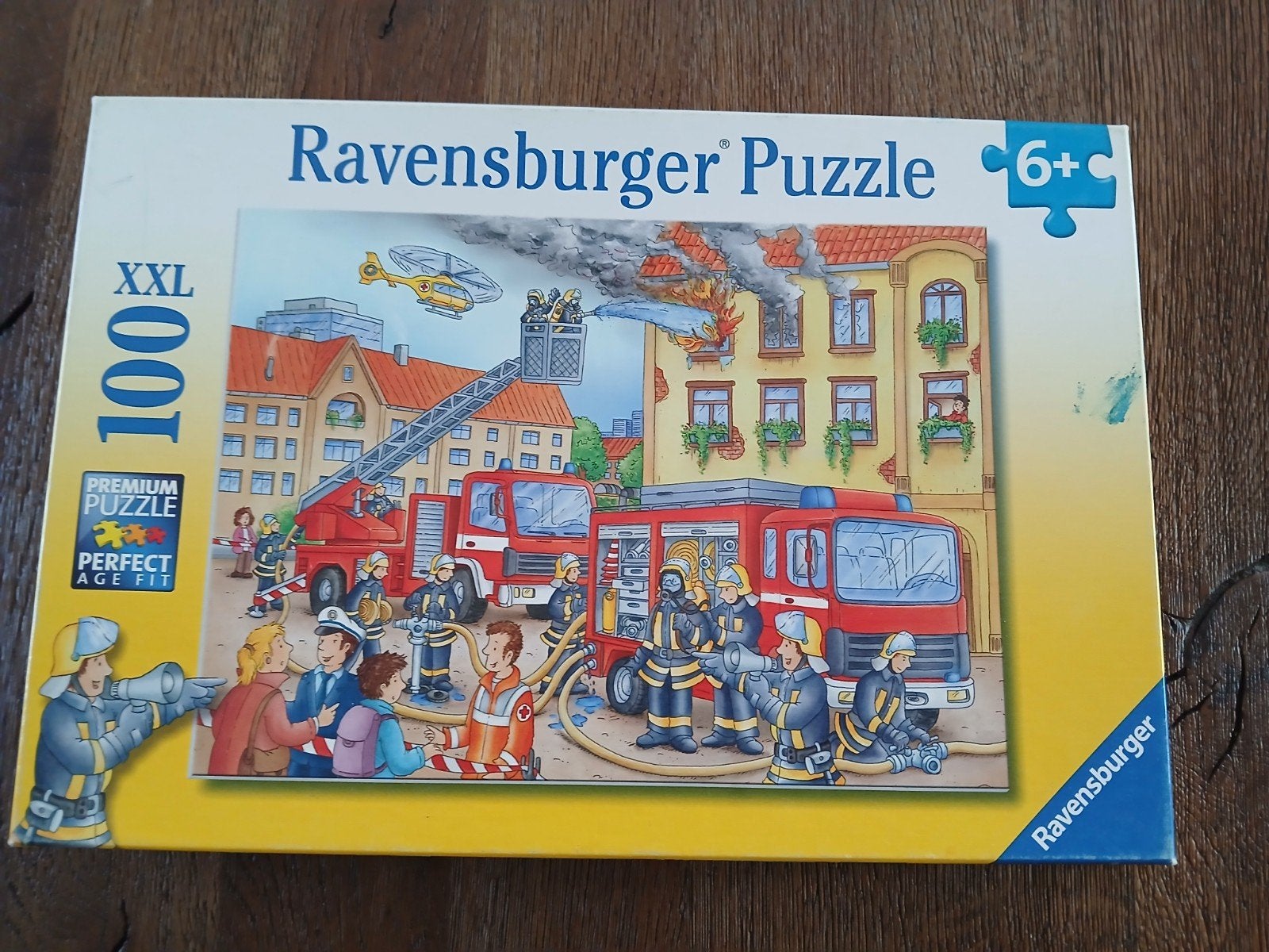 Kinder  puzzel 100 stukjes Brandweer, Ophalen, Meer dan 50 stukjes, Gebruikt, 6 jaar of ouder