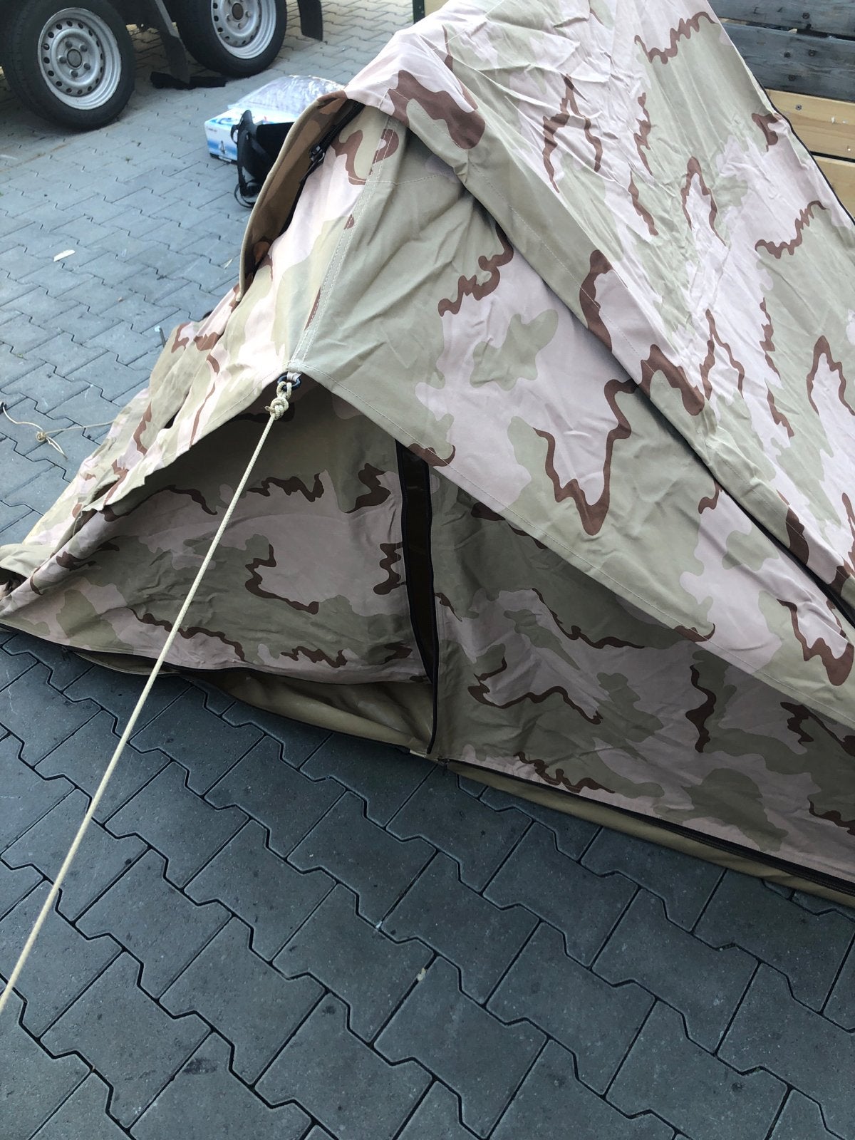 Leger tent 1-persoons camouflage, Ophalen of Verzenden, Gebruikt, Tot en met 2