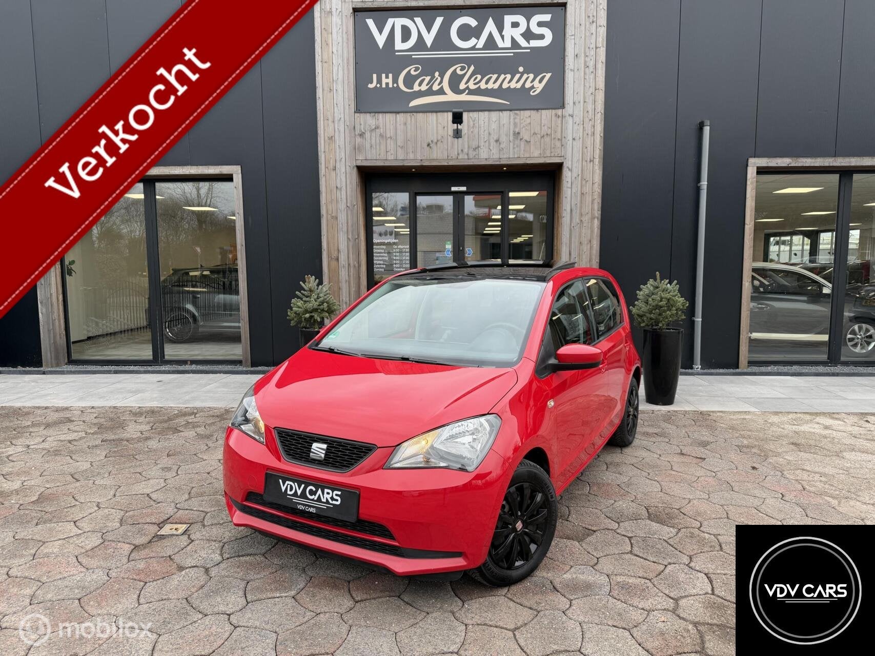 Seat Mii 1.0i | Airco | PANO | PDC | Navi | BT | Stoelverw., Auto's, Seat, Voorwielaandrijving, Euro 5, Stof, Gebruikt