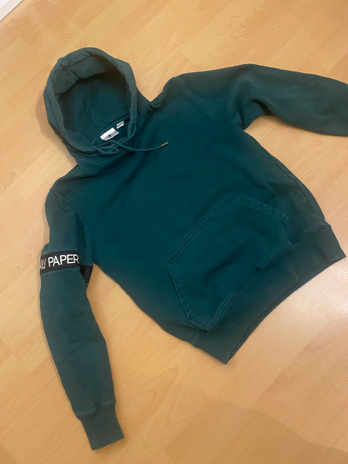 Daily Paper Hoodie - Donkergroen XS, Ophalen, Gedragen, Maat 46 (S) of kleiner, Groen