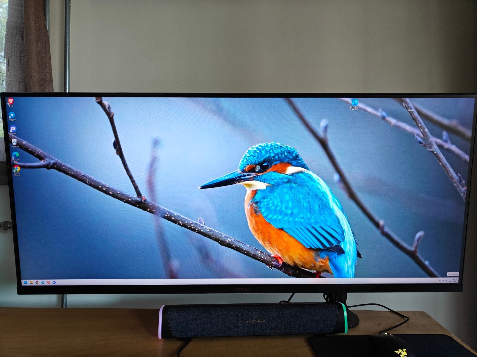 MSI MAG401QR Monitor - 40 inch - 3440 x 1440 - 1 ms - 155 Hz, MSI, IPS, 101 t/m 150 Hz, Zo goed als nieuw