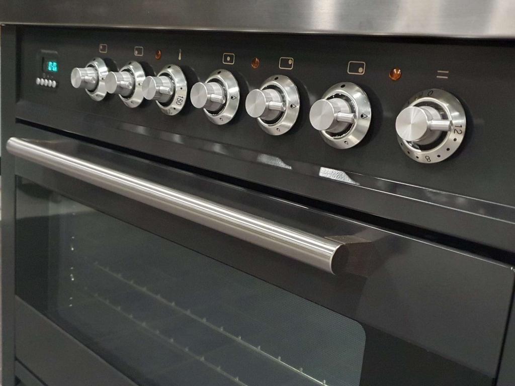 🔥Luxe Boretti Fornuis 90cm antraciet + rvs 1 GASOVEN Frytop, Niet ingevuld, 60 cm of meer, Niet ingevuld, Ophalen of Verzenden