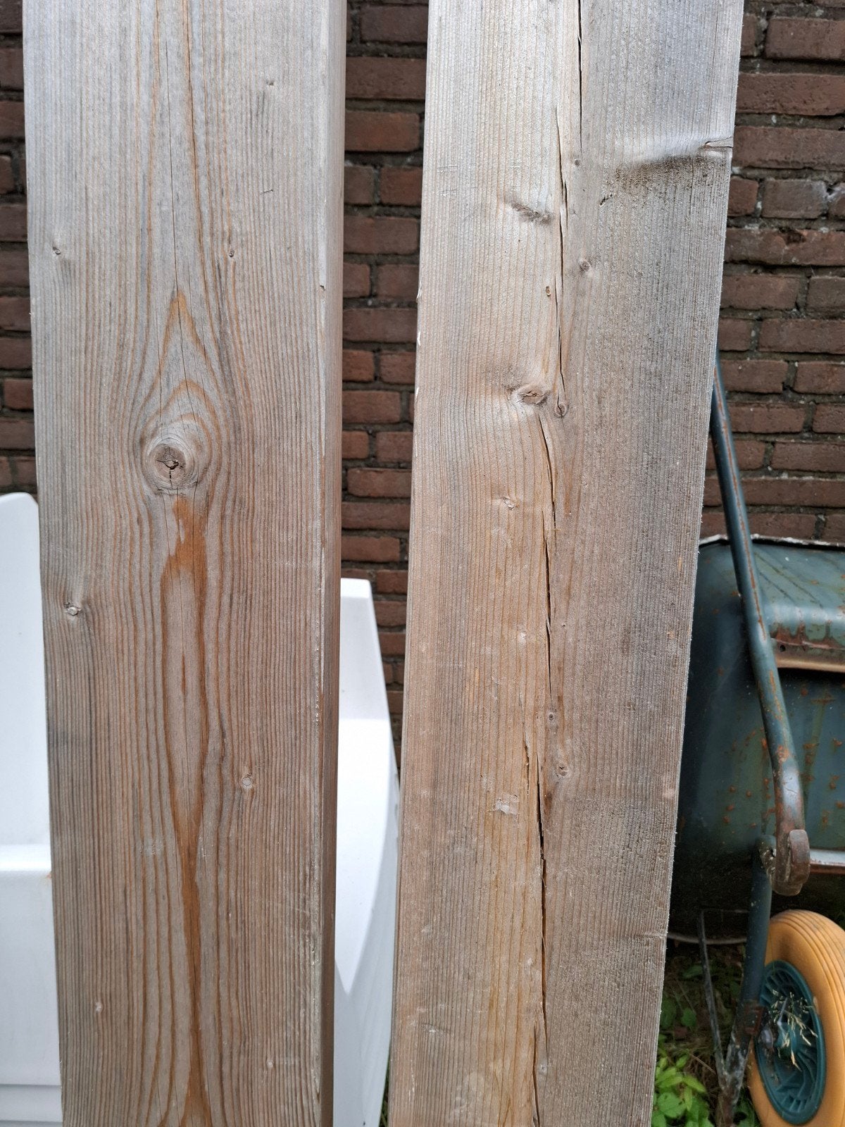 Houten balken 190x68x3900mm, Doe-het-zelf en Verbouw, Hout en Planken, Ophalen, Gebruikt, Balk, Overige houtsoorten