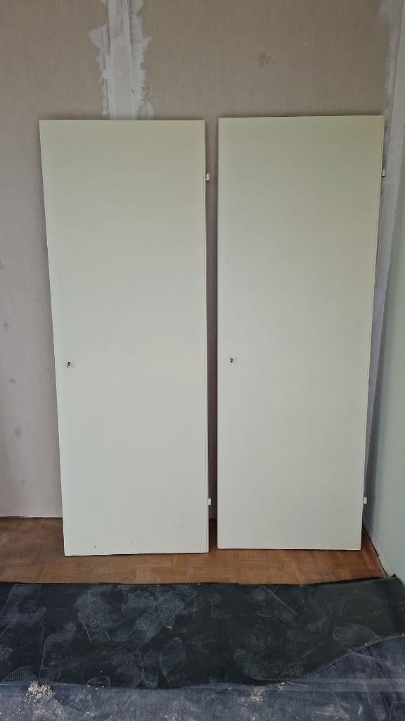 Witte opdekdeur, binnendeur70x201,5, Ophalen, Kunststof, Minder dan 80 cm, Binnendeur