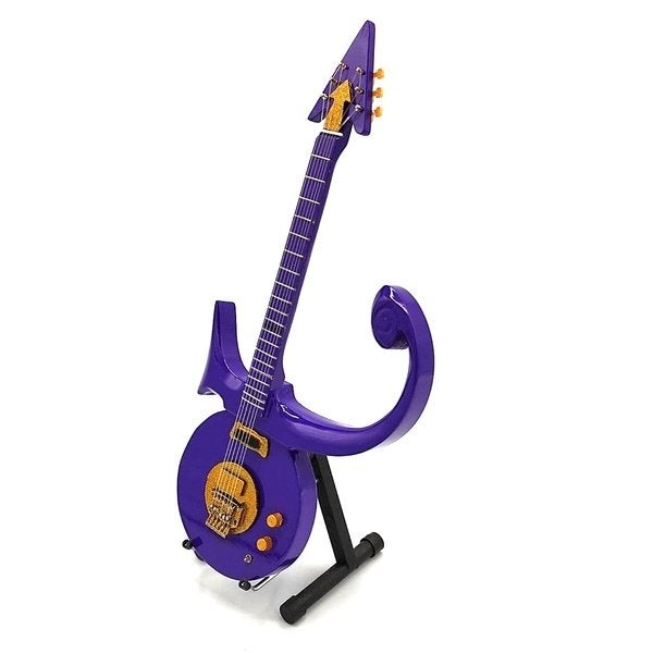 Prince purple symbol miniatuur gitaar 25cm mini guitar deco, Info@deconoord.nl, Deco Noord, Nieuw, Ophalen of Verzenden