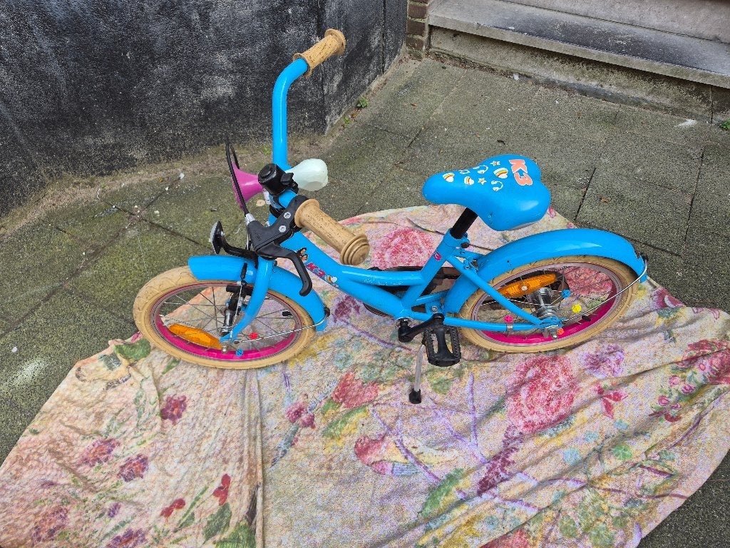K3 - Kinderfiets - Vrouwen - Lichtblauw - 16, Ophalen, Gebruikt, Velgrem, K3 - Kinderfiets