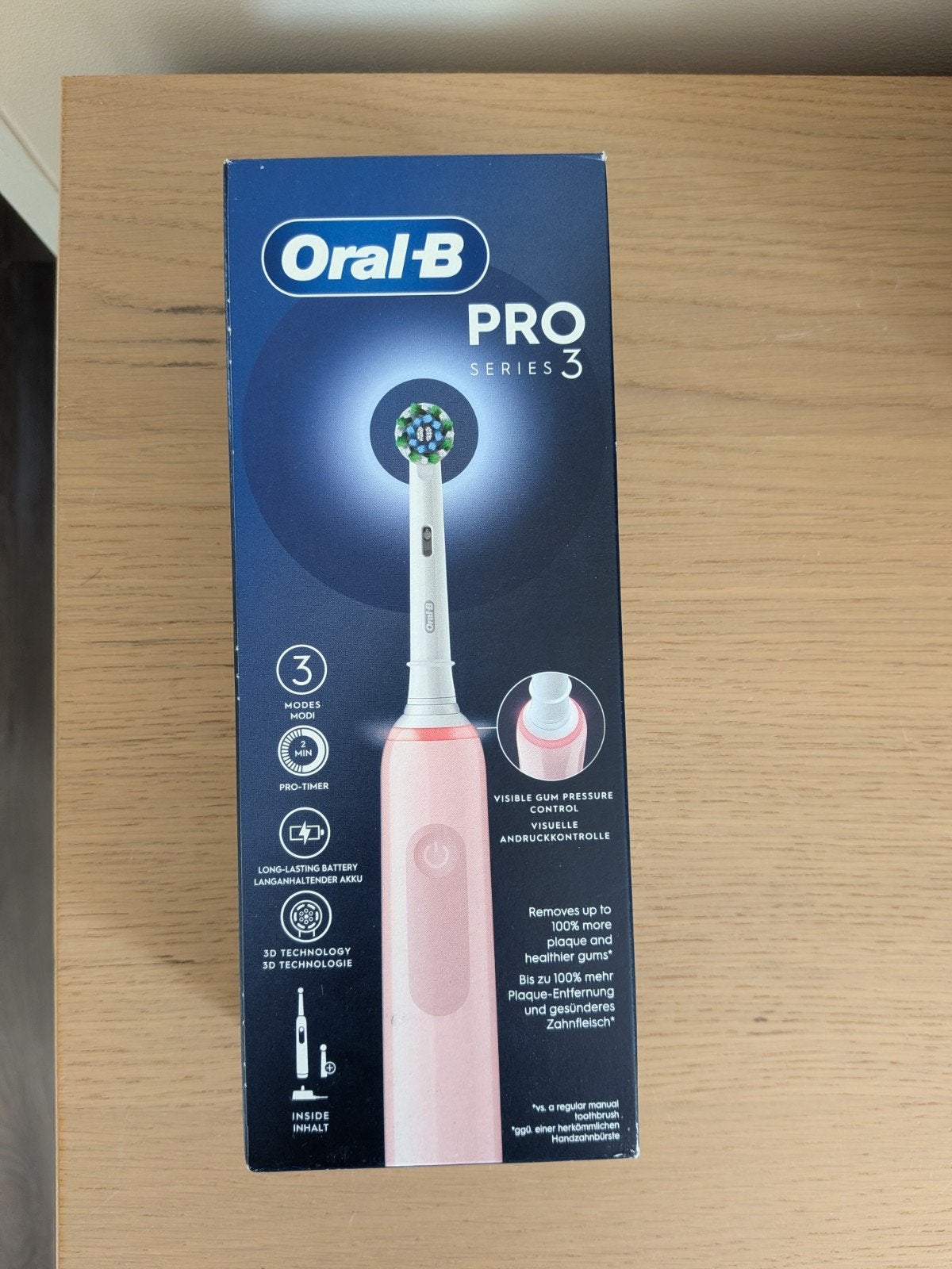 Oral-B Pro Series 3 tandenborstel roze nieuw, Ophalen of Verzenden, Nieuw, Tandenborstel