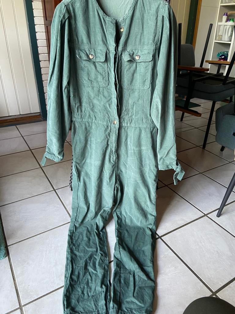 Jumpsuit mt XL Sissy Boy lichtgroene babyribstof katoen, Ophalen, Zo goed als nieuw, Maat 46/48 (XL) of groter