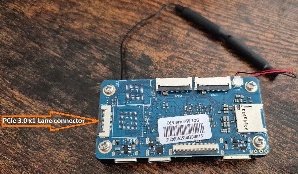 Orange Pi Zero 3W, 12 GB RAM., pcie adapter, heatsink, Minder dan 2 Ghz, Nieuw, Ophalen of Verzenden, A733