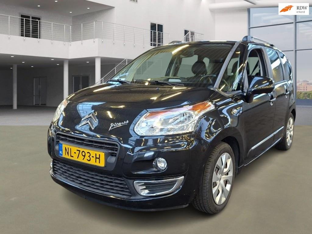 Citroen C3 Picasso 1.4 VTi Aura|INRUILKOOPIE|PANO|HALFLEDER|, Auto's, Dealer onderhouden, 15 km/l, Gebruikt, Zwart