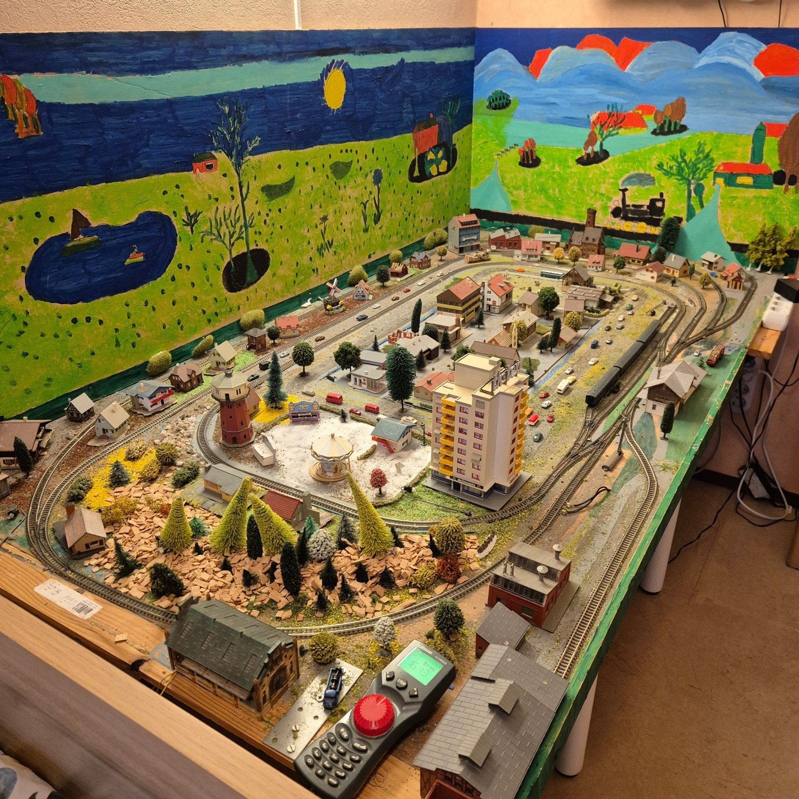 🚂 Complete Treinbaan met Veel Extra's en Fleischmann Multim, Hobby en Vrije tijd, Ophalen, Analoog, Gebruikt, Treinset