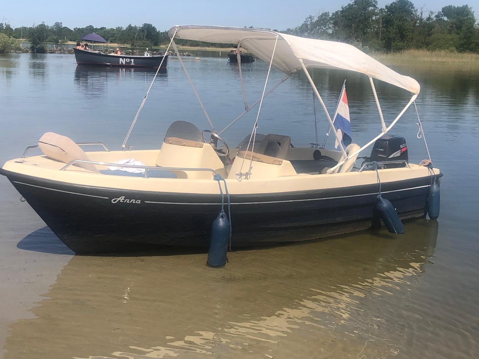 Perkoz II Motorboot met Suzuki Buitenboordmotor, Overige merken, Gebruikt, Buitenboordmotor, Biminitop