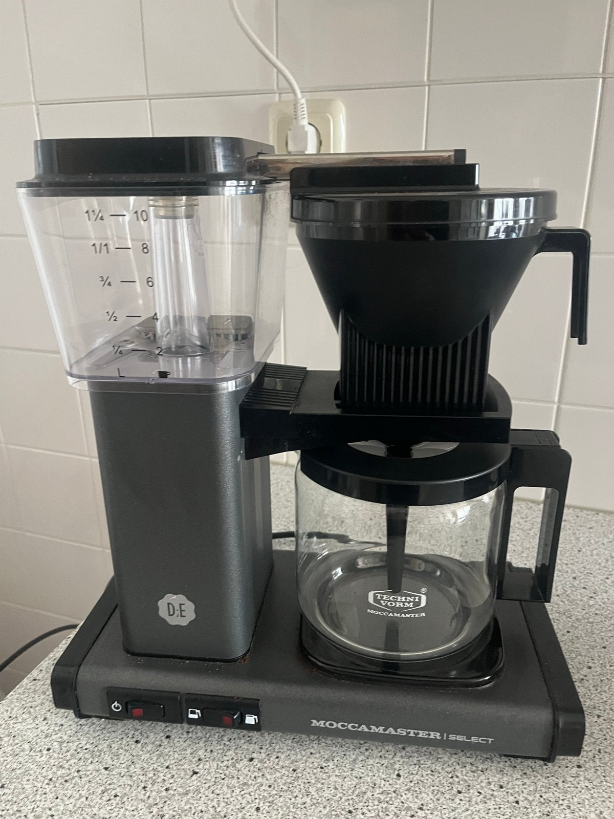 Moccamaster Select Koffiezetapparaat, Ophalen, Afneembaar waterreservoir, 10 kopjes of meer, Koffiemachine