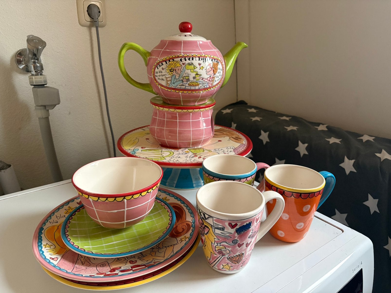 Servies Blond Amsterdam, Ophalen