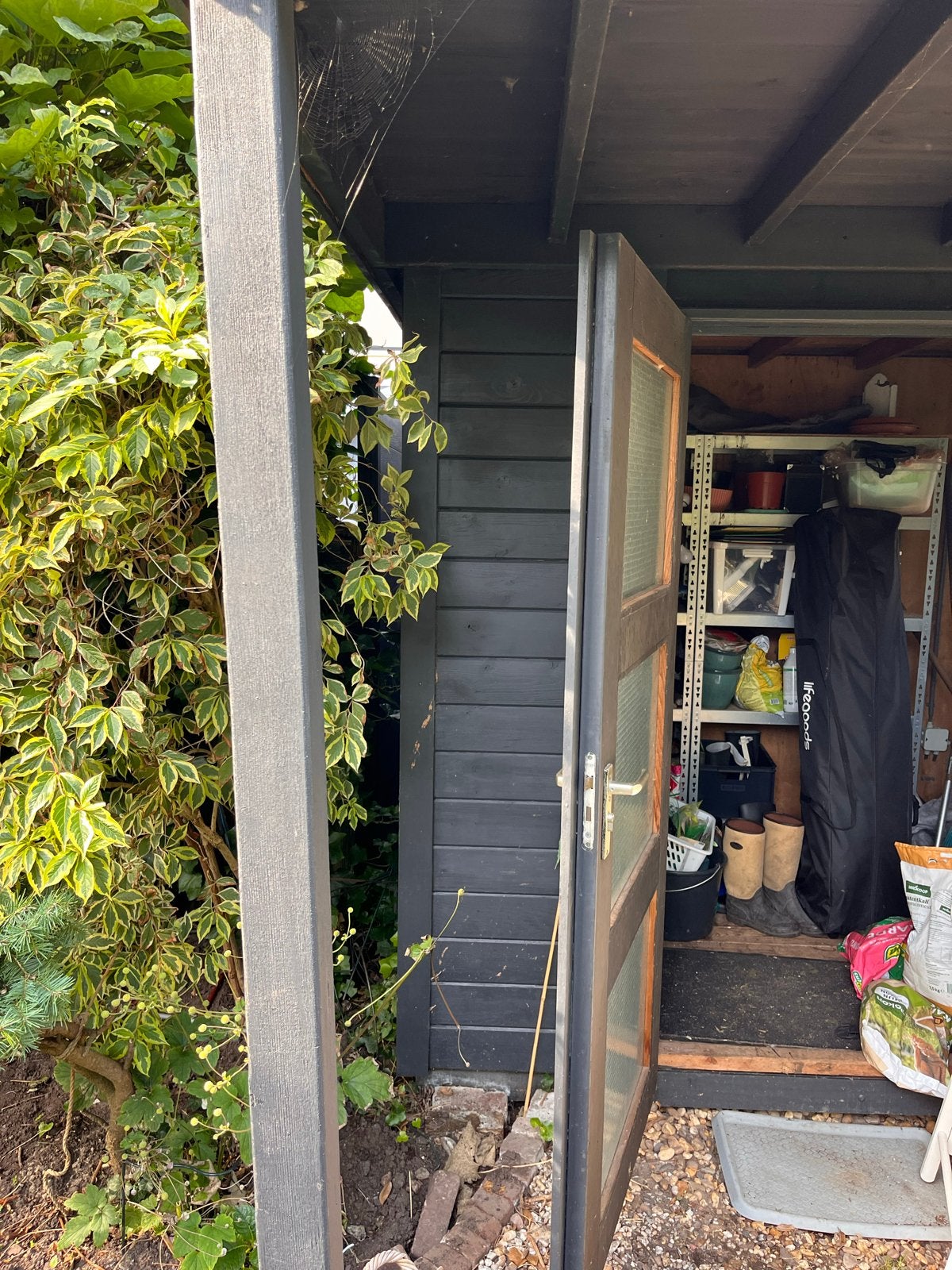 Tuinhuis met luifel - 2x3m met 1.5m diepe luifel, Tuin en Terras, Ophalen, Tuinhuis, 250 tot 500 cm, 1 raam