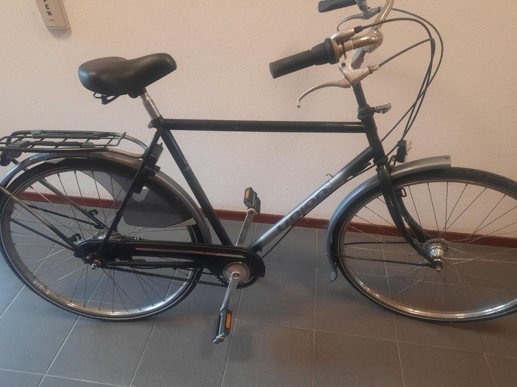 Union herenfiets met 7 versnellingen, stationsfiets, Gebruikt, Versnellingen, 57 tot 61 cm, Trommelrem