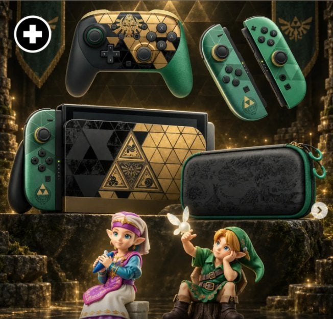 Nintendo Switch 2 Zelda 40th Anniversary Edition Bundel!!!, Ophalen of Verzenden, Nieuw, Met 3 controllers of meer, Met games