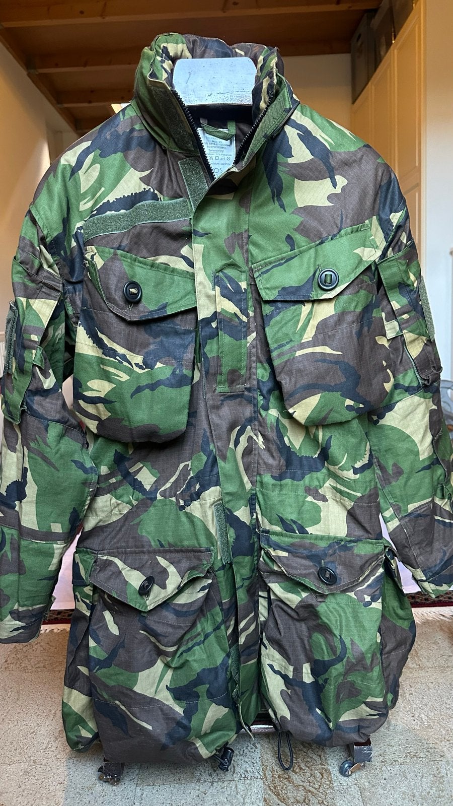 Smockjas Militair Camouflage Jack - Woodland Camo, Verzenden, Zo goed als nieuw, Maat 46 (S) of kleiner, Meerkleurig