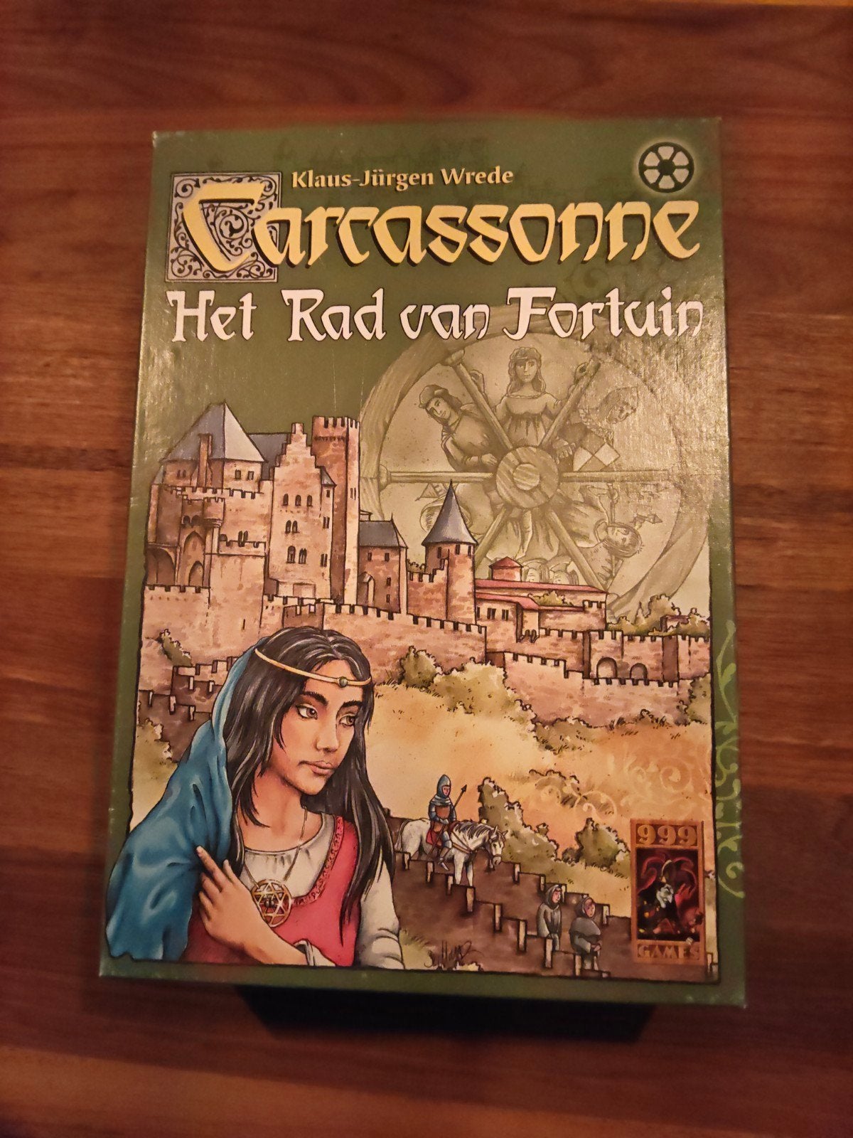 Carcassonne – Het Rad van Fortuin |  zeer nette staat, Vijf spelers of meer, Ophalen of Verzenden, Zo goed als nieuw
