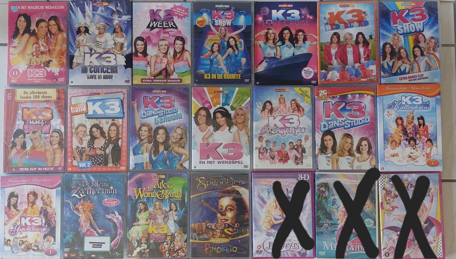 Dvd's K3, Cd's en Dvd's, Dvd's | Kinderen en Jeugd, Alle leeftijden, Ophalen of Verzenden, Zo goed als nieuw