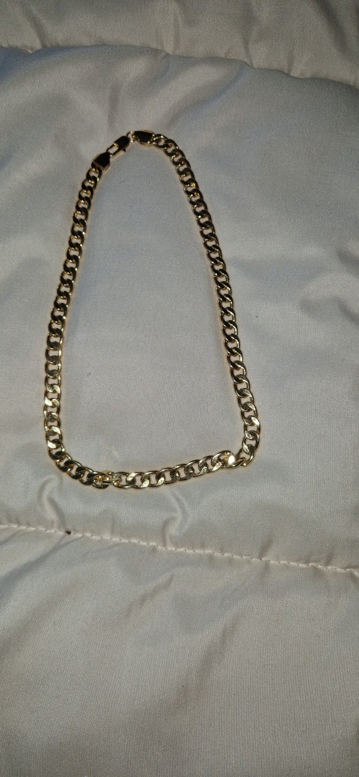 Gouden double ketting, Ophalen of Verzenden, Zo goed als nieuw, Goud