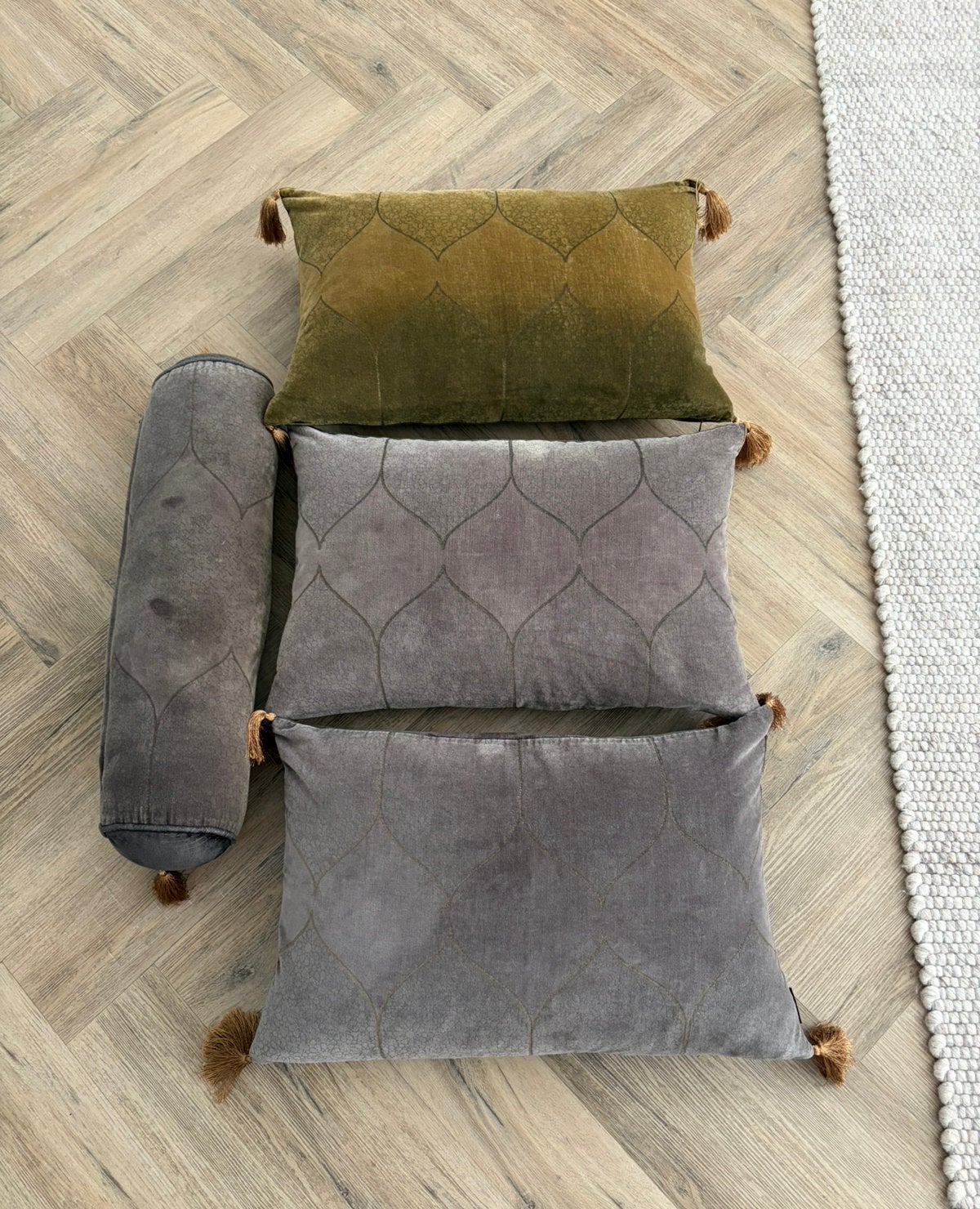Rituals sierkussens en bolster Vellore collection, Huis en Inrichting, Woonaccessoires | Kussens, Ophalen of Verzenden, Zo goed als nieuw