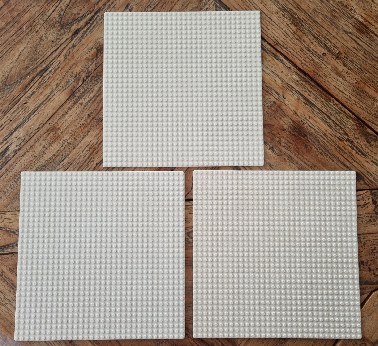 3x Lego grondplaat 32x32 wit, Ophalen of Verzenden, Gebruikt, Grondplaat, Lego