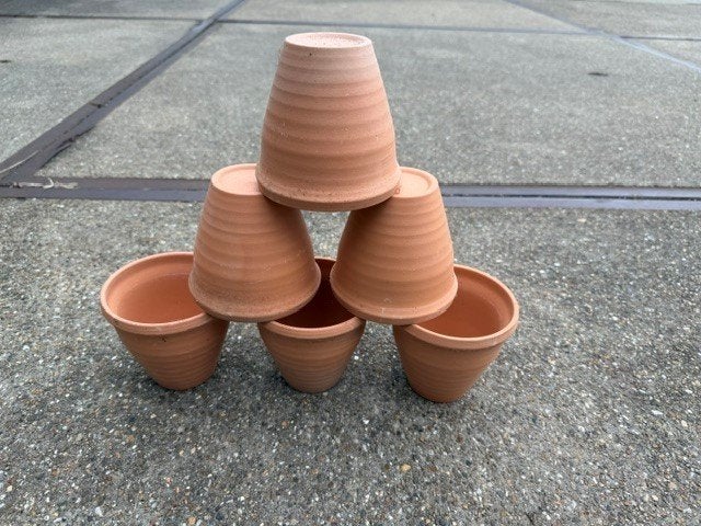 Terracotta bloempotten 11 cm – grote partij beschikbaar, Tuin en Terras, Ophalen, Rond, Nieuw, Aardewerk